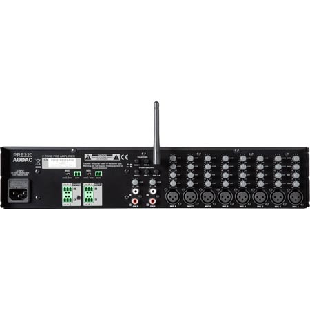 Audac PRE220 Two zone - 10 Channel stereo pre-amplifier
