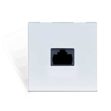 Audac CP43ARJ/W connection plate - rj45- bticino - white