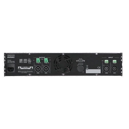 Audac SMA500 WaveDynamicsT Dual Channel Power Amplifier 2 X 500W