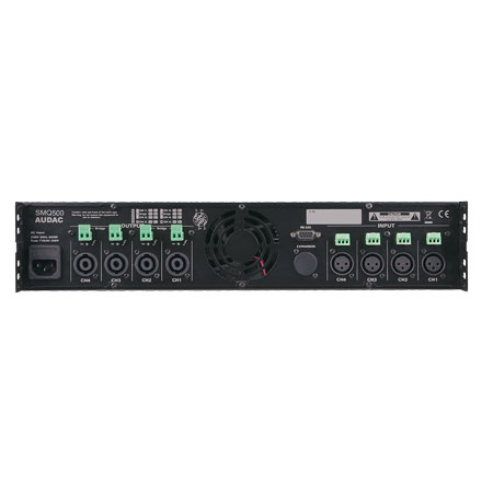 Audac SMQ500 WaveDynamicsT Quad Channel Power Amplifier 4 X 500W