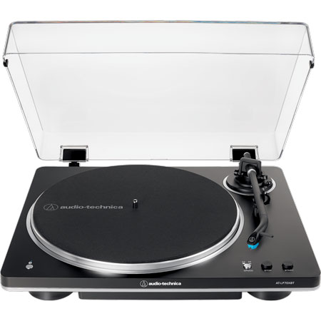 Audio-Technica AT-LP70XBT BS Fully Automatic Wireless Belt-Drive Turntable Black/Silver