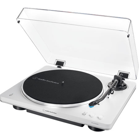 Audio-Technica AT-LP70XBT WS Fully Automatic Wireless Belt-Drive Turntable White/Silver