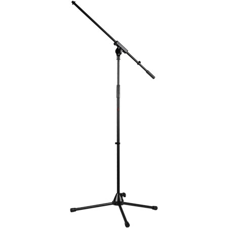 Caymon CST320/B Microphone stand with foldable legs and boom arm, Black version