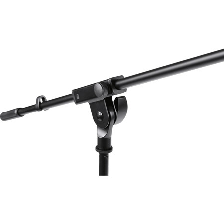 Caymon CST320/B Microphone stand with foldable legs and boom arm, Black version