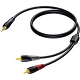 ProCab CLA711/1.5 3.5 mm Jack male stereo to 2 x RCA/Cinch male - 1.5m