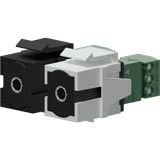 ProCab VCK315/W Keystone Adapter 3.5mm jack to 3-p terminal block, White