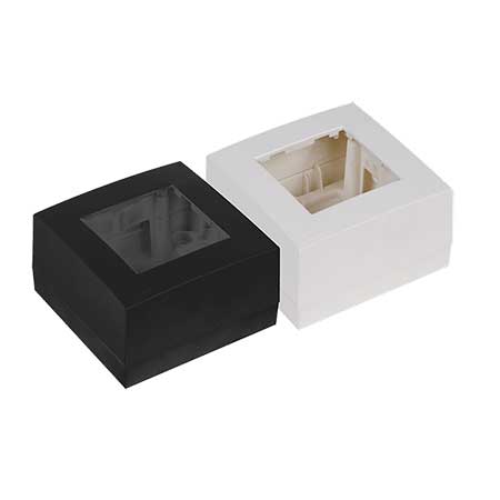 Audac WB45S/W single surface mount box for 45x45mm wall panel - ral9010