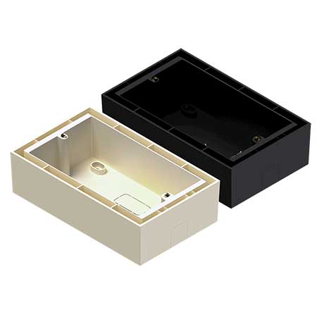 Audac WB50/B surface mount box for audac wallpanel - black