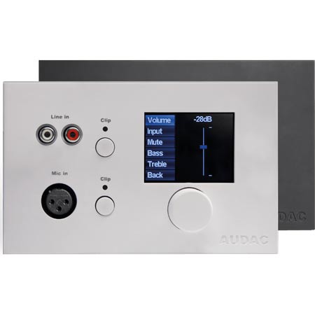 Audac DW5066/W digital all-in-one wall panel for r2 & m2 - white