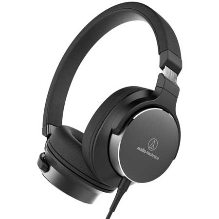 Audio-Technica ATH-SR5BK SonicPro High Resolution Audio On-Ear Headphones