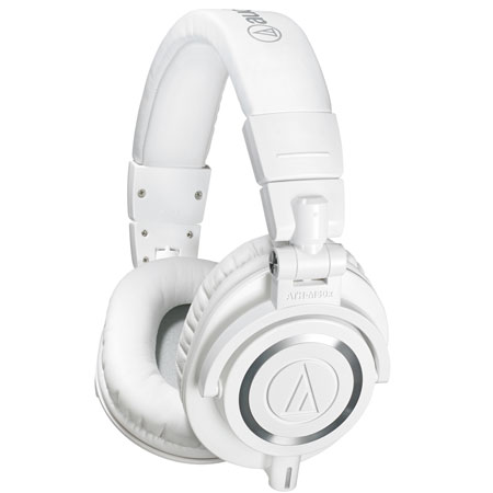 Audio-Technica ATH-M50x WH Professional Studio Monitor Headphones