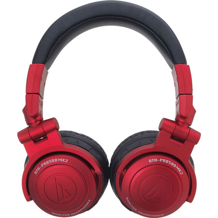 Audio-Technica ATH-PRO500MK2 RD Professional DJ Monitor Headphones