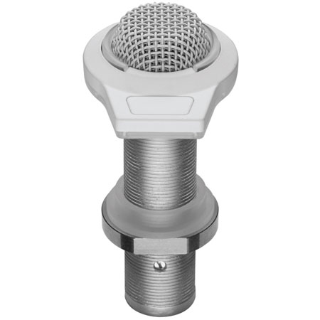 Audio-Technica ES947W/LED White Equipped table-mount boundary microphone with mute switch/LED