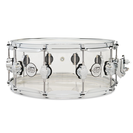DW DDAC0614SSCL Design Series Acrylic Snare, 6x14