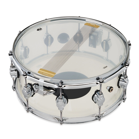 DW DDAC0614SSCL Design Series Acrylic Snare, 6x14