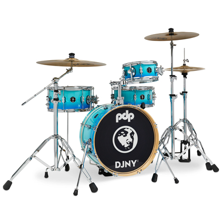PDP PDDJ1804BF Daru Jones New Yorker II Shell Pack, 4-Piece, Blue Fade Lacquer
