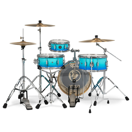 PDP PDDJ1804BF Daru Jones New Yorker II Shell Pack, 4-Piece, Blue Fade Lacquer