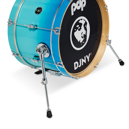 PDP PDDJ1804BF Daru Jones New Yorker II Shell Pack, 4-Piece, Blue Fade Lacquer