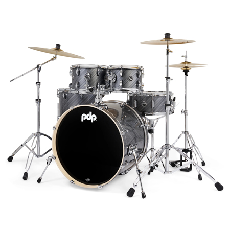 PDP PDMA2215KTTG Mainstage 5-Piece Complete Drum Kit, Twisted Graphite Finish Ply