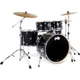 PDP PDMA2215KTBS Mainstage 5-Piece Complete Drum Kit, Black Sparkle Finish Ply
