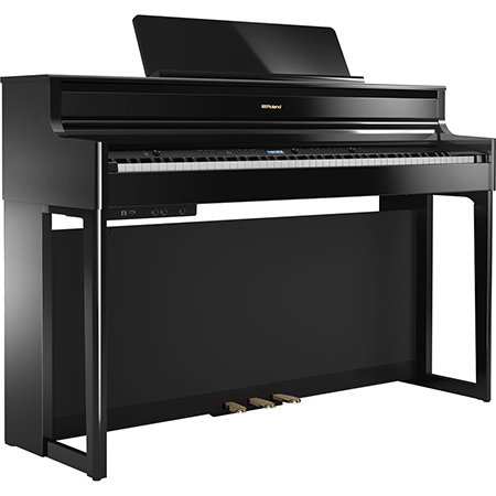 Roland HP-704 PE Digital Piano sa KSH-704 stalkom, crne boje visokog sjaja