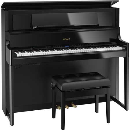Roland LX-708 PE Digital Piano sa stalkom (sjajne crne boje)