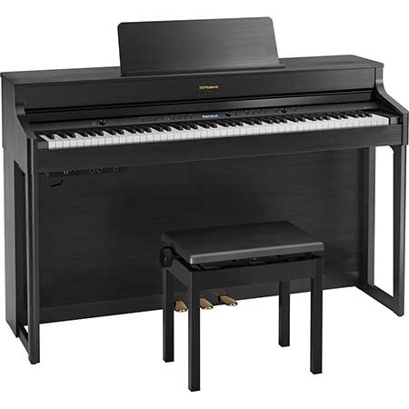 Roland HP-702 CH Digital piano, charcoal Black