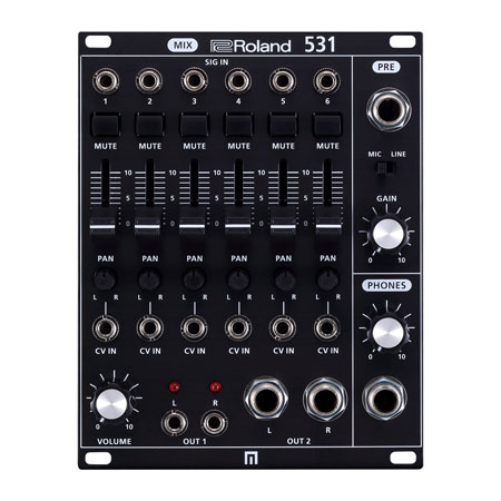 Roland SYS-531 MIX 6 Channel Mixer Eurorack Analog Synth Module