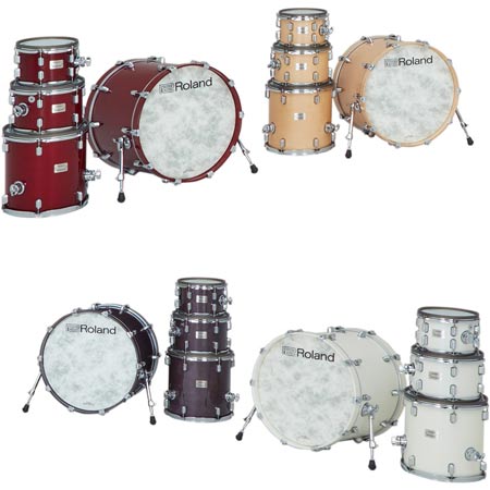 Roland VAD-706 GC Acoustic drum set with (PD-140DS, PDA100, PDA120, PDA140F, VH-14D, 2 x CY-16R-T, CY-18DR, KD-222 i DTS-30S)