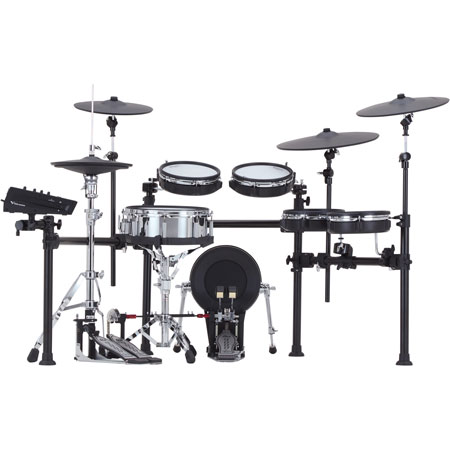 Roland TD-713 Flagship V-Drums set With V71 Sound Module And Standard Rack-Syle Drum Stand