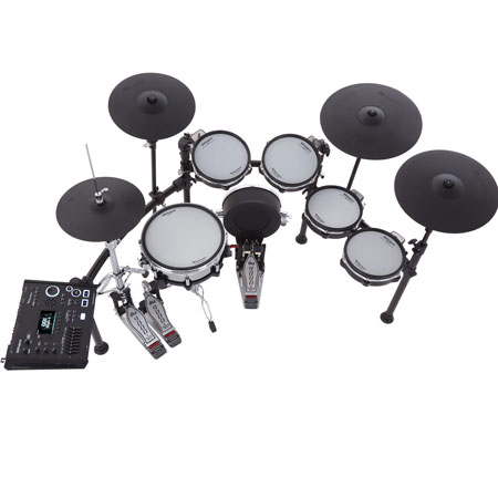 Roland TD-713 Flagship V-Drums set With V71 Sound Module And Standard Rack-Syle Drum Stand