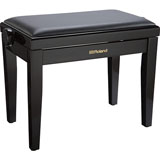 Roland RPB-200PE-EU Piano Bench, Polished Ebony, vinyl seat (EU model)