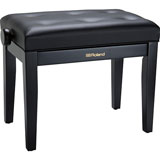 Roland RPB-300BK-EU Piano Bench, Satin Black, vinyl seat (EU model)