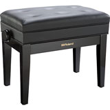 Roland RPB-400BK-EU Piano Bench, Satin Black, vinyl seat (EU model)