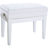 Roland RPB-400RW-EU Piano Bench, Polished White, vinyl seat (EU model)