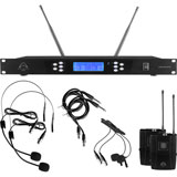 Wharfedale AerolineDuet-B600 Dual handheld wireless midrophone set with EQ, long range (600-690 MHz)